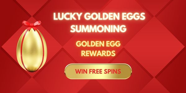 Rewards banner with coins and gift boxes over a dark background
